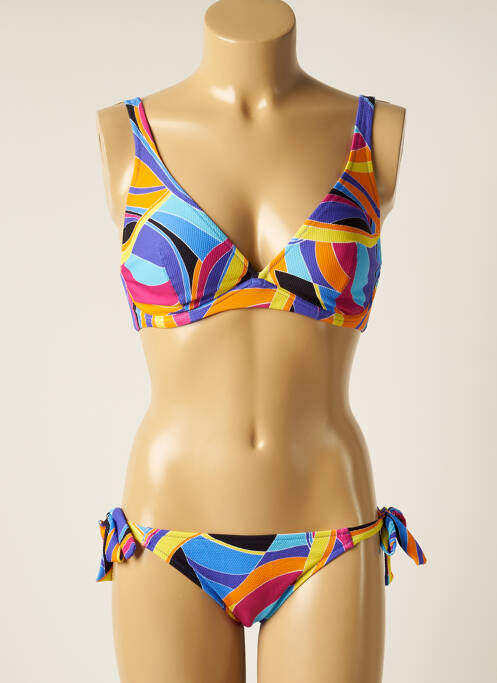 Costum de baie din două piese albastru ANTIGEL femeie