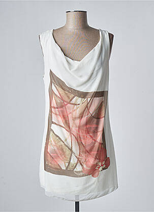 Tunică fără mâneci alb JUST BE femeie