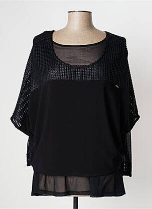 Top negru DECATHLON femeie