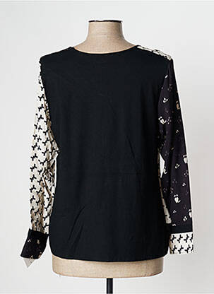 Top elasticitate mâneci lungi negru MERI & ESCA femeie