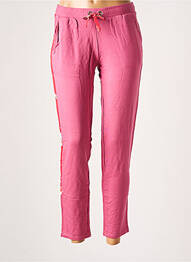 Jegging broderie galoni laterali mărime normală roz BANANA MOON femme
