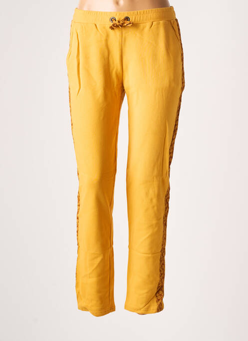 Jegging broderie galoni laterali mărime normală galben BANANA MOON femme