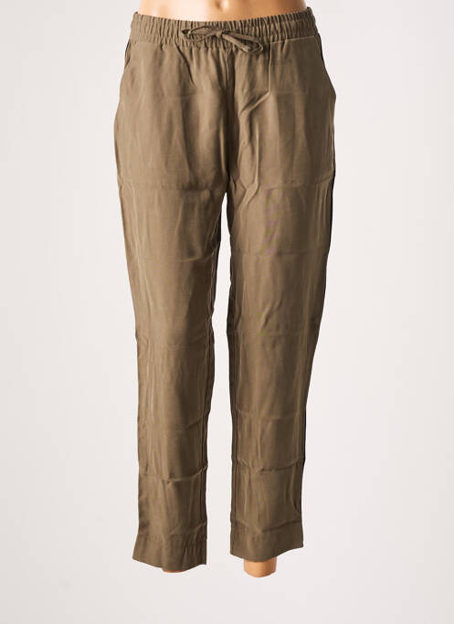 Jegging broderie galoni laterali mărime normală verde BANANA MOON femme