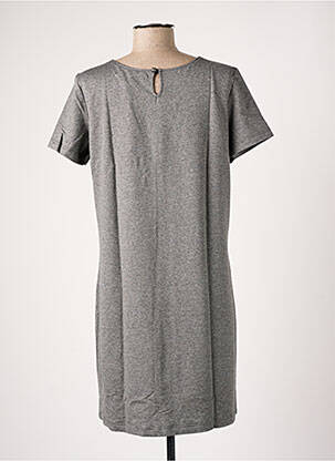 Rochie midi mâneci scurte mâneci scurte gri BANANA MOON femeie