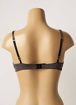 Sutien efect material satinat top sutien push-up gri BANANA MOON femeie