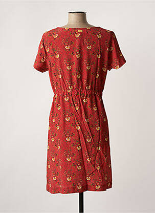 Rochie scurtă mâneci scurte mâneci scurte portocalie BANANA MOON femeie