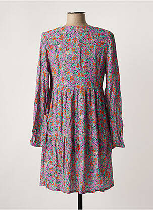 Rochie scurtă croială fluidă mâneci lungi violet BANANA MOON femeie