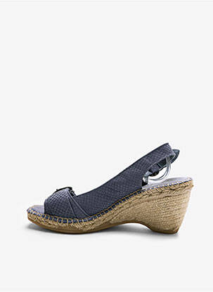 Sandale/pantofi decupați toc platformă toc de 7 la 9 cm gri LORMY femeie