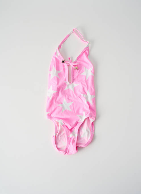 Costum de baie dintr-o singură piesă roz PRINCESSE ILOU fată