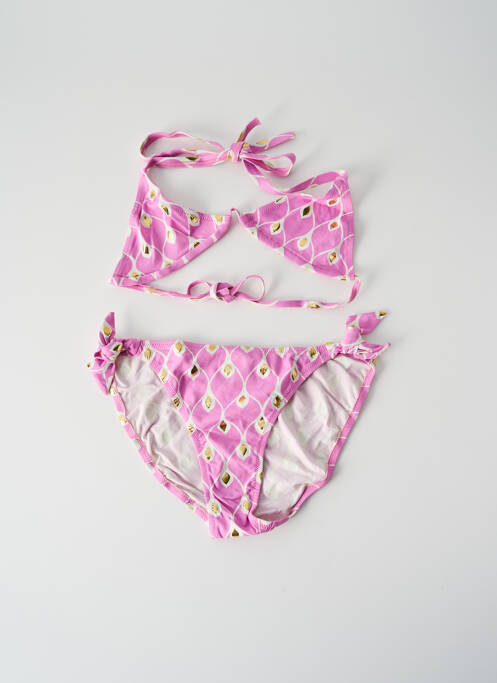 Costum de baie din două piese roz PRINCESSE ILOU fată