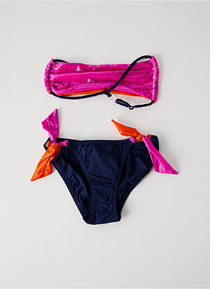 Costum de baie din două piese albastru PRINCESSE ILOU fată