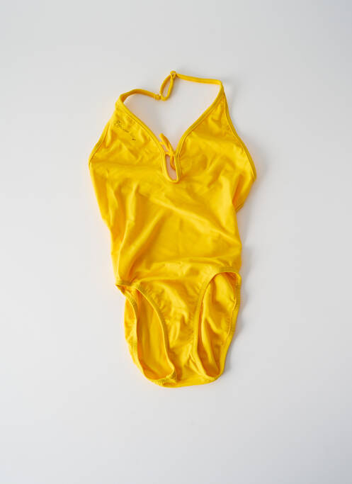 Costum de baie dintr-o singură piesă galben PRINCESSE ILOU fată