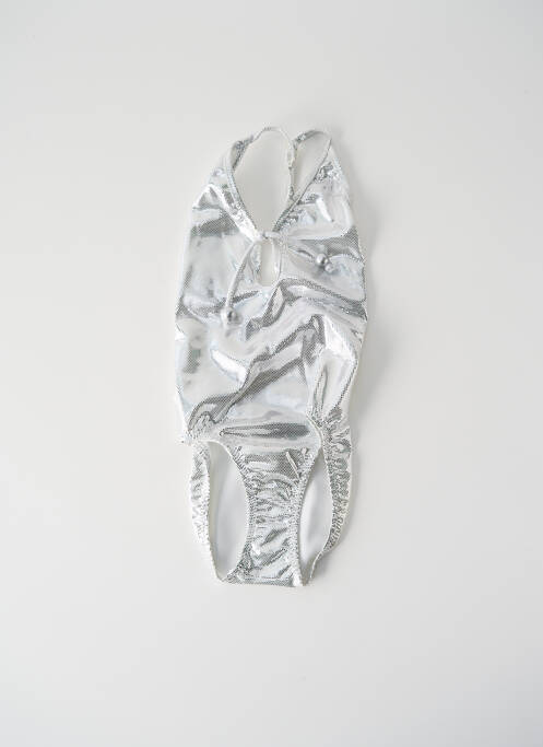 Costum de baie dintr-o singură piesă gri PRINCESSE ILOU fată