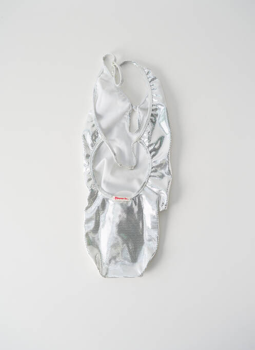 Costum de baie dintr-o singură piesă gri PRINCESSE ILOU fată