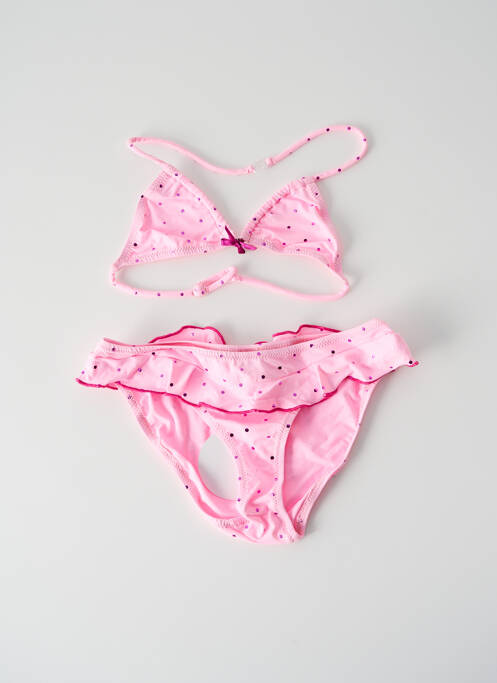 Costum de baie din două piese roz PRINCESSE ILOU fată