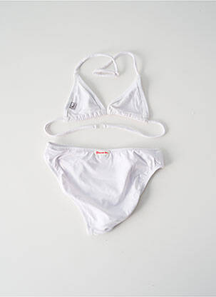 Costum de baie din două piese elasticitate alb PRINCESSE ILOU fată