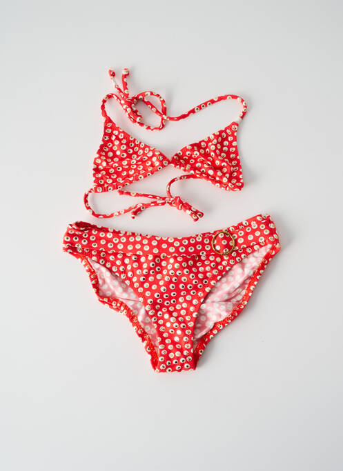 Costum de baie din două piese roșu PRINCESSE ILOU fată