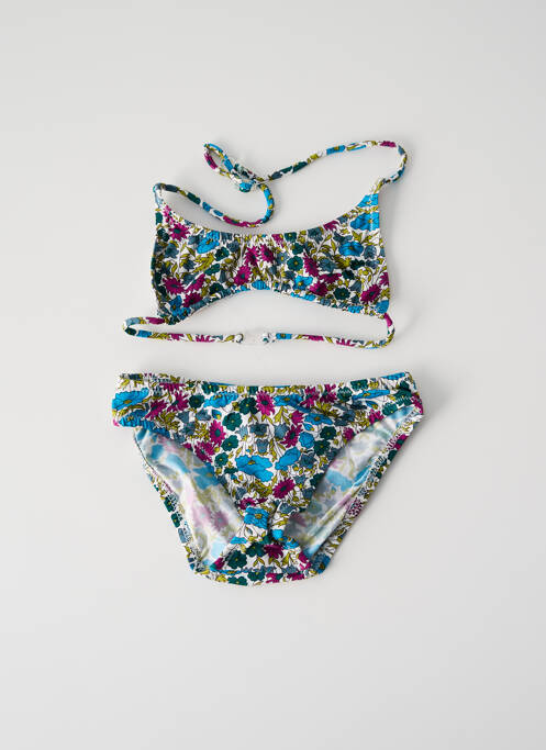 Costum de baie din două piese albastru PRINCESSE ILOU fată