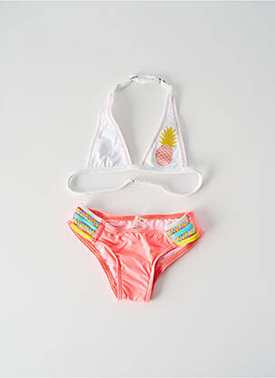 Costum de baie din două piese alb KIWI fată