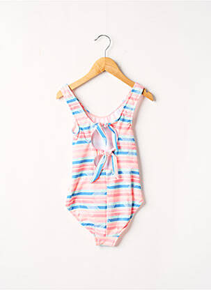 Costum de baie dintr-o singură piesă imprimeu dungi roz SEAFOLLY fată