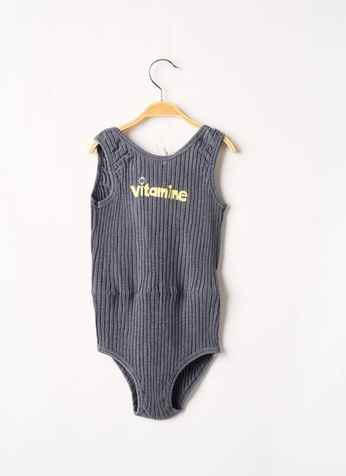 Body de lenjerie guler rotund gri BUHO fille