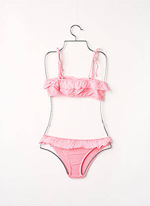 Costum de baie din două piese roz BUHO fată