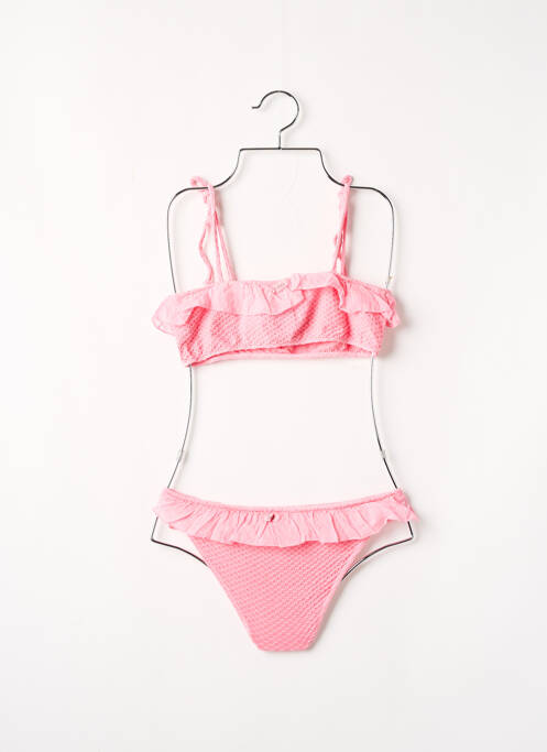 Costum de baie din două piese roz BUHO fată