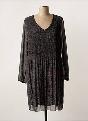 Rochie midi mâneci lungi mâneci lungi negru PLURIELLES femeie