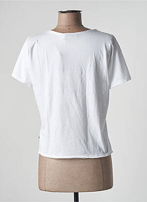 Tricou croială cambrată mâneci scurte alb LE TEMPS DES CERISES fată