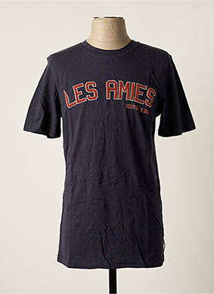 Tricou broderie mâneci scurte albastru SCOTCH & SODA bărbat