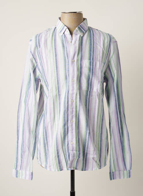 Cămașă cu mâneci lungi violet TOM TAILOR bărbat