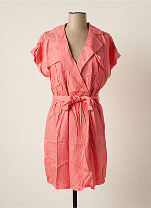 Rochie midi mâneci scurte mâneci scurte roz NOISY MAY femeie