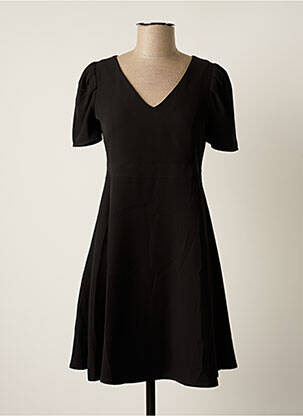 Rochie midi croială fluidă mâneci scurte negru XT STUDIO femeie