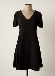 Rochie midi croială fluidă mâneci scurte negru XT STUDIO femme