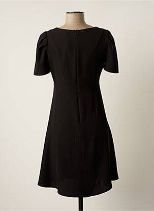Rochie midi croială fluidă mâneci scurte negru XT STUDIO femeie