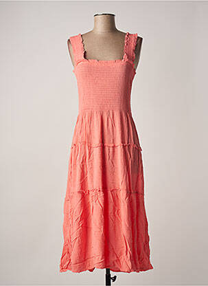 Rochie midi roz VERO MODA femeie