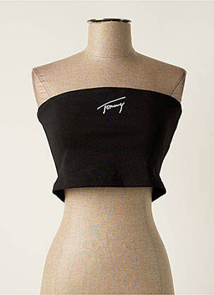 Top negru TOMMY HILFIGER femeie