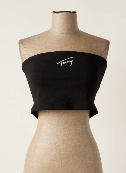 Top negru TOMMY HILFIGER femeie