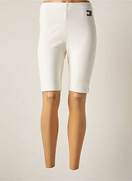Pantalon de ciclism talie înaltă talie înaltă alb TOMMY HILFIGER femme
