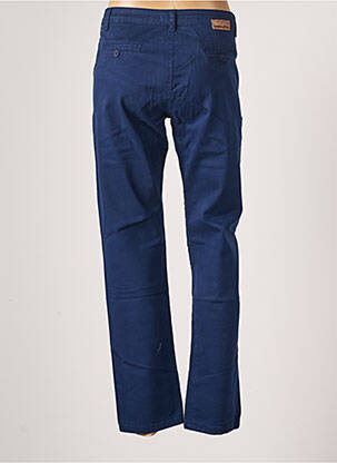 Pantalon chino țesătură poplin mărime normală albastru PAKO LITTO femeie