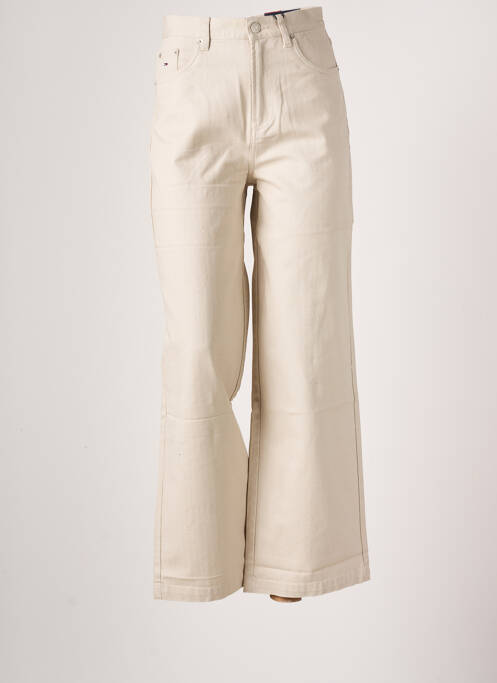 Pantalon larg bej TOMMY HILFIGER femeie
