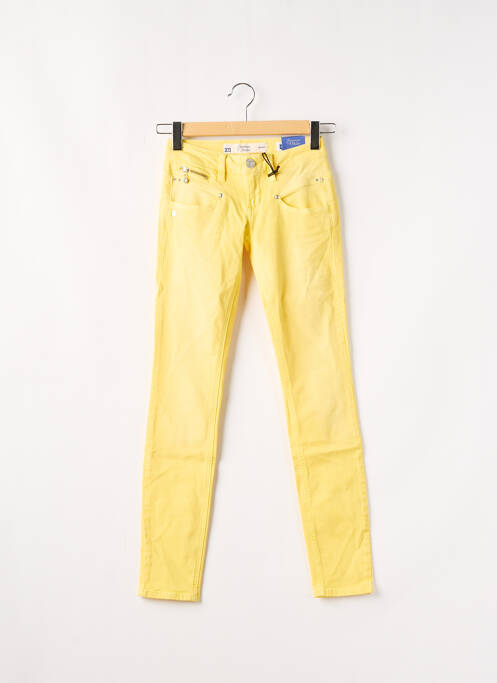 Pantalon slim galben FREEMAN T.PORTER femeie