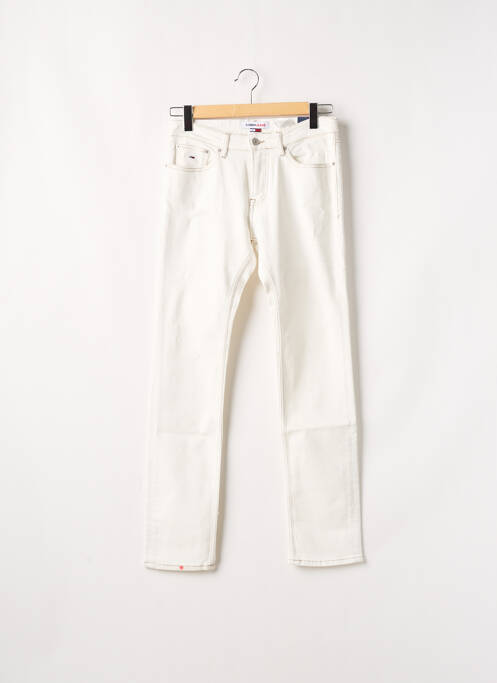 Blugi cu croială slim alb TOMMY HILFIGER bărbat