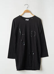 Rochie scurtă mâneci lungi mâneci lungi negru CHILLAROUND fată