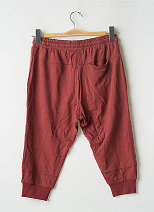 Pantalon trei sferturi talie elastică talie elastică roșu CHILLAROUND fată