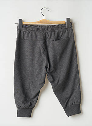 Pantalon trei sferturi talie elastică talie elastică gri CHILLAROUND fată