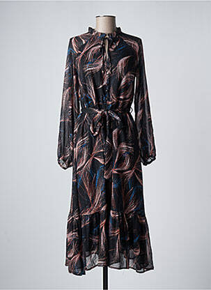 Rochie lungă mâneci lungi mâneci lungi negru MOLLY BRACKEN femeie
