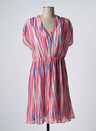 Rochie midi mâneci scurte mâneci scurte roz MOLLY BRACKEN femme