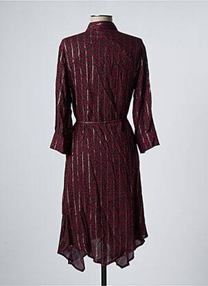Rochie midi mâneci lungi mâneci lungi roșu LPB femeie