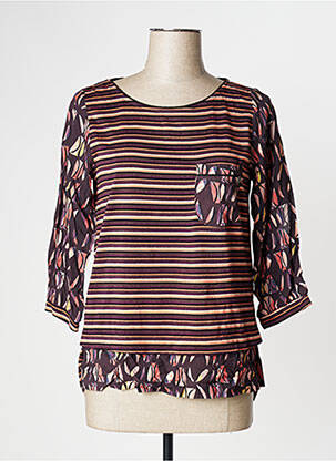 Tricou mâneci 3/4 mâneci 3/4 maro MADO ET LES AUTRES femeie